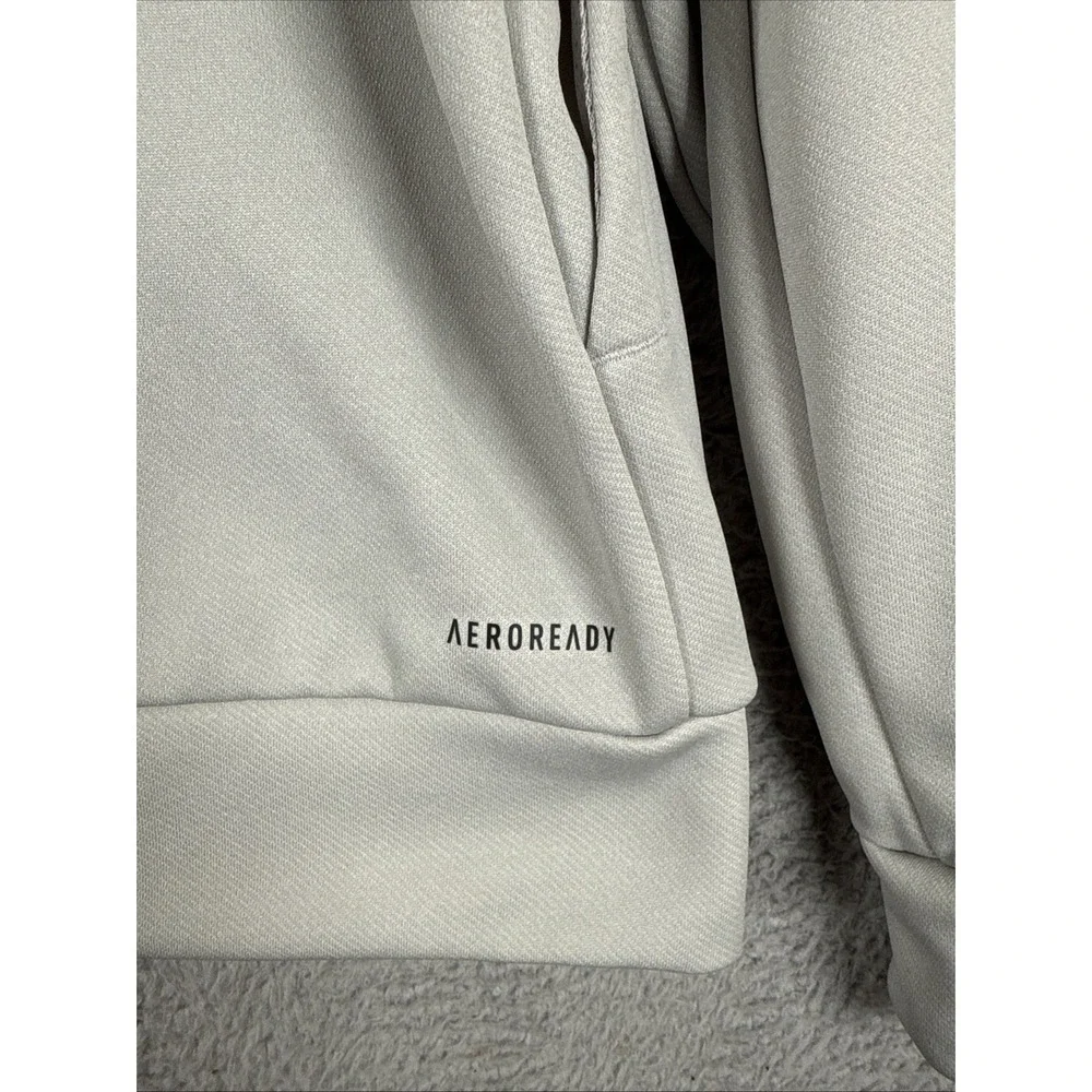 NEW Adidas Team Issue Fleece Pullover Hoodie Sweatshirt Mens Large‎ Gray